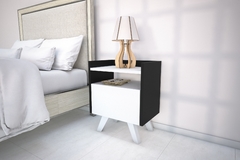 PACK x 2uni MESAS DE LUZ NORDICA  1 CAJON - tienda online