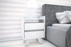 COMBO NORDICO COMODA 120 + 2 MESAS DE LUZ CON DOS CAJONES - tienda online