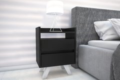 COMBO NORDICO COMODA 120 + 2 MESAS DE LUZ CON DOS CAJONES en internet