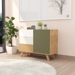 VAJILLERO NORDICO 3 CAJONES 1 PUERTA IGOR - Señores Muebles