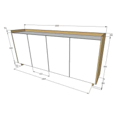 VAJILLERO VIENA 4P - tienda online