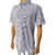Camisa Masculina Manga Curta Texas Head Xadrez Pequeno Azul
