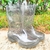 Bota galocha infantil transparente da marca Italbotas, modelo Cristal, com design moderno e confortável.