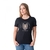 Tshirt Texas Farm River Girl Ref.Cf166 Preto