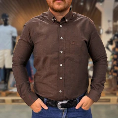Camisa Masc Ox Horns ML Marrom 9520