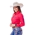 Camisa Feminina Manga Longa Bordada Texas Farm Cap007 Vermelho - comprar online