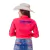 Camisa Feminina Manga Longa Bordada Texas Farm Cap007 Vermelho na internet