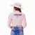 Camisa Feminina Manga Longa Bordada Texas Farm Cap007 Rosa Bb na internet