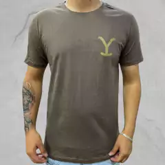 Camiseta Masculina Yellowstone Marrom