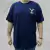 Camiseta masculina azul marinho da marca Yellowstone, com estampa discreta no peito.