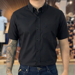 Camisa Masculina Texanos M/C Preto