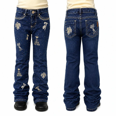Calça Infantil Bill Way Bordado Com Brilho 15053