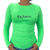 Camiseta Uv50+ Térmica Feminina Texas Farm Verde Neon