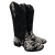 Bota Feminina Hoper Vimar Preto C/Brilho Ref.13103 - comprar online