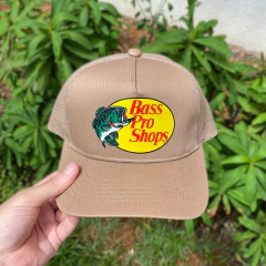 Boné Bass Pro Shops Marrom Claro