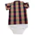Body Camisa Baby Kenttana Menino - Xadrez Bordô - comprar online