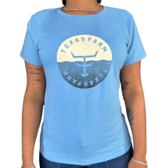 T-Shirt Texas Farm Ref:Cf222 - Azul Claro