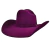 Chapeu Sibu Jeito De Cowboy Roxo Uva na internet