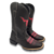 Bota Feminina Tex Team Boi Preta/Rosa - comprar online