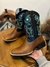 Bota Texana Mr. West Bordado Azul/Verde - comprar online