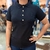 Camiseta polo feminina preta da marca TXC, com detalhes em botões e logo bordado.