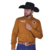 Camisa Radade Manga Longa Bordada New Western Caramelo na internet