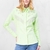 Camisa feminina Zenz Western na cor verde neon com detalhes em estrelas e franjas.