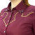 Camisa Cropped Zoe Horse M/L Bordô na internet