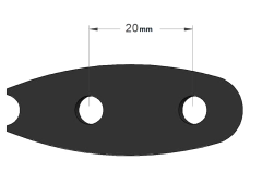 Image of Angular Spacers (Cervelo P3, 3T Aura Aerobar, and others 20mm model)