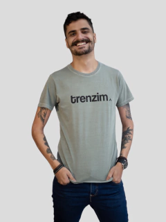 Camiseta unissex TRENZIM | Cor verde militar na internet