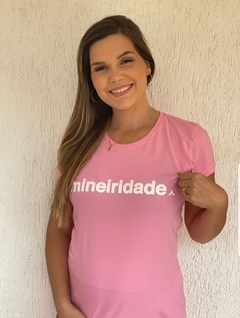 Baby look MINEIRIDADE| Cor rosa - comprar online