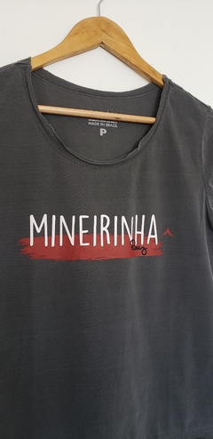 Imagem do Baby look corte a fio MINEIRINHA RAIZ | cor chumbo