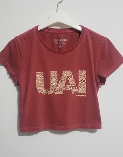 Cropped UAI EXPRESSÕES | Cor bordo na internet
