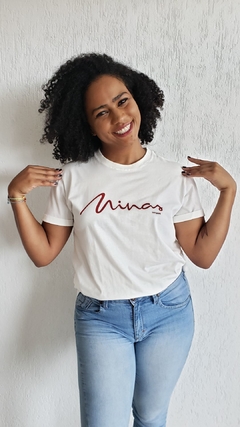 Camiseta unissex MINAS | cor off white