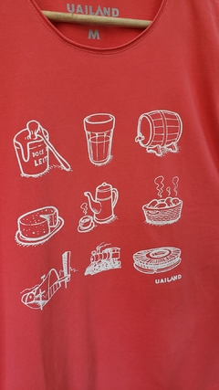 Camiseta unissex ILUSTRAÇÕES DE MINAS | cor vermelha - comprar online