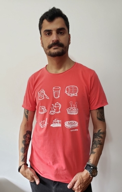 Camiseta unissex ILUSTRAÇÕES DE MINAS | cor vermelha - loja online