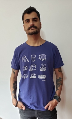 Camiseta unissex ILUSTRAÇÕES DE MINAS | cor azul marinho - UAILAND