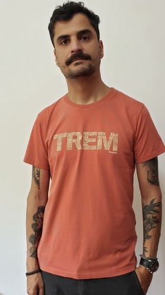 Camiseta unissex TREM EXPRESSÕES | cor ferrugem - comprar online