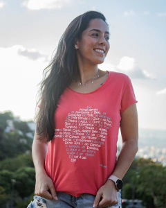 Imagem do Baby look corte a fio MAPA DE MINAS | Cor vermelha