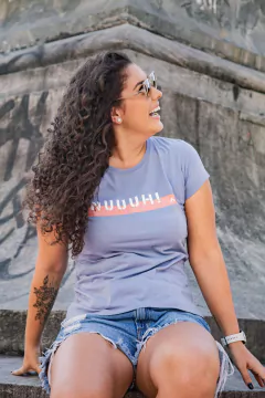 Baby look NUUUH! | Cor azul - comprar online