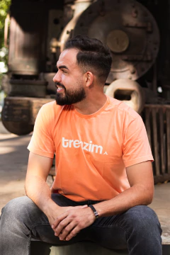 Camiseta unissex TRENZIM | cor laranja - UAILAND