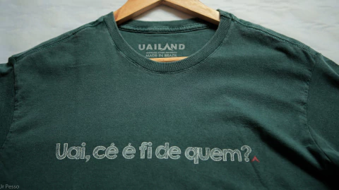 Baby look UAI CÊ É FI DE QUEM?! | Cor verde (Estonada)