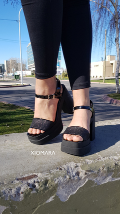 Sandalias LUCRECIA negro - Xiomara Calzados
