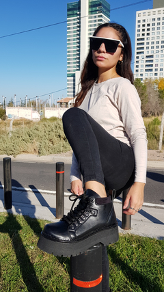Borcegos BIANCA negro - Xiomara Calzados