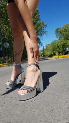 Sandalias HOUSTON plata - comprar online