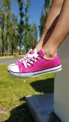 Zapatillas LONA fucsia - tienda online