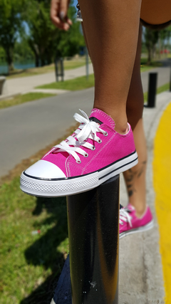 Zapatillas LONA fucsia