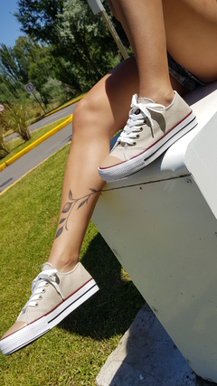 Zapatillas LONA beige - tienda online