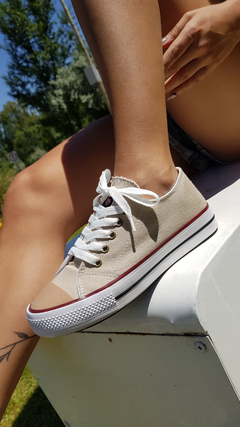 Zapatillas LONA beige