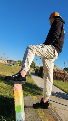 AIR FORCE GAMUZA FULL negro - tienda online
